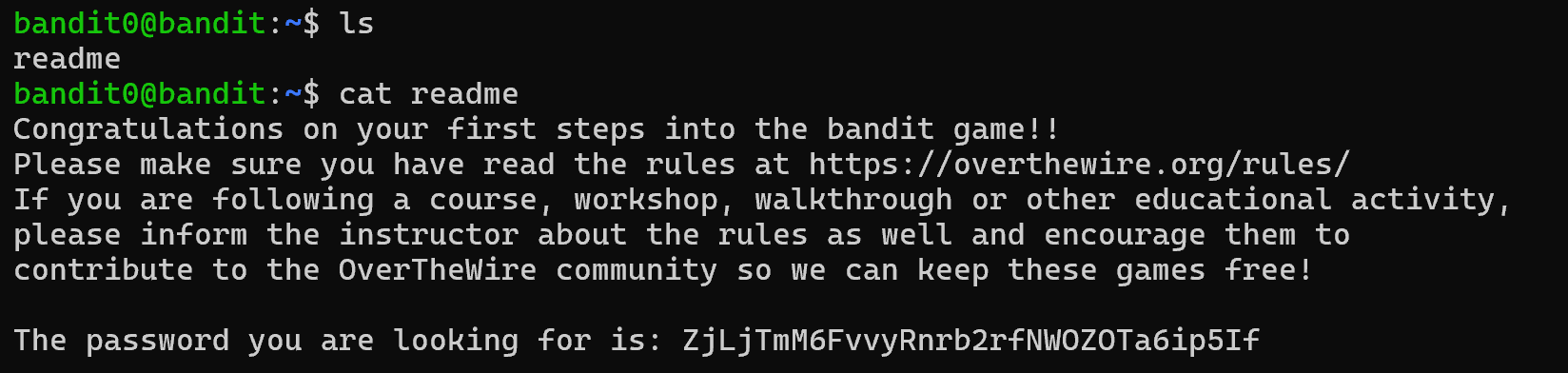 bandit wargame